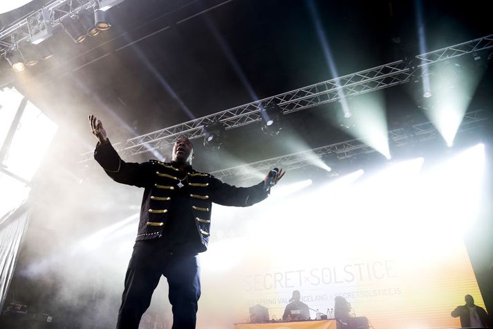 Busta Rhymes spilaði á Secret Solstice í sumar.