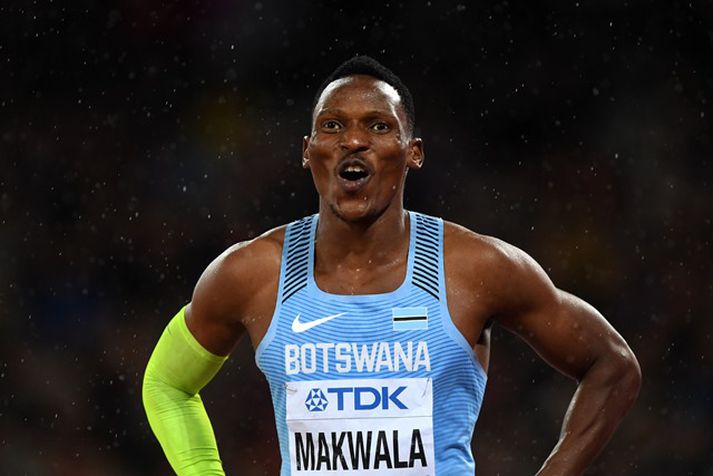 Isaac Makwala er kominn í úrslit í 200 metra hlaupi.