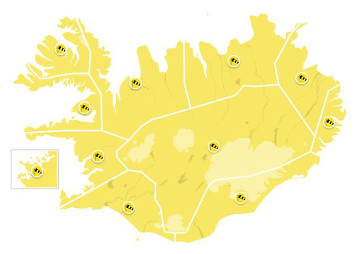 Veðrið nær hámarki seinnipartinn eða í kvöld.