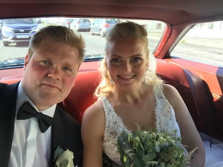 Árni og Sigríður Dögg hafa lengi verið í sambandi og eiga saman þrjú börn.