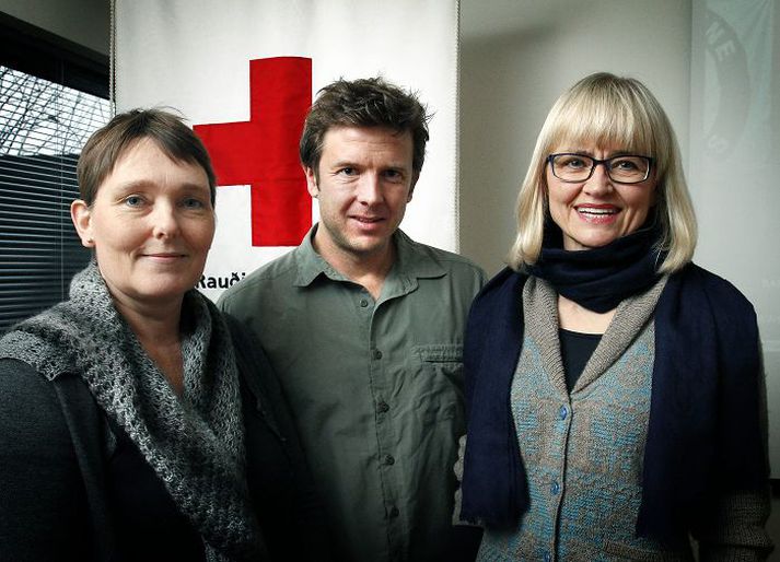 Hrönn Håkansson, Orri Gunnarsson og Elín Jónasdóttir voru öll að störfum á Filippseyjum. 