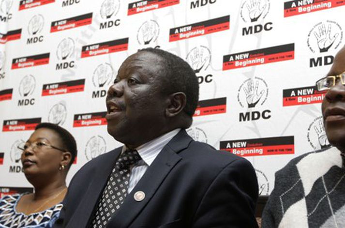 Morgan Tsvangirai hefur ítrekað verið handtekinn undanfarnar vikur í tengslum við forsetakosningarnar.