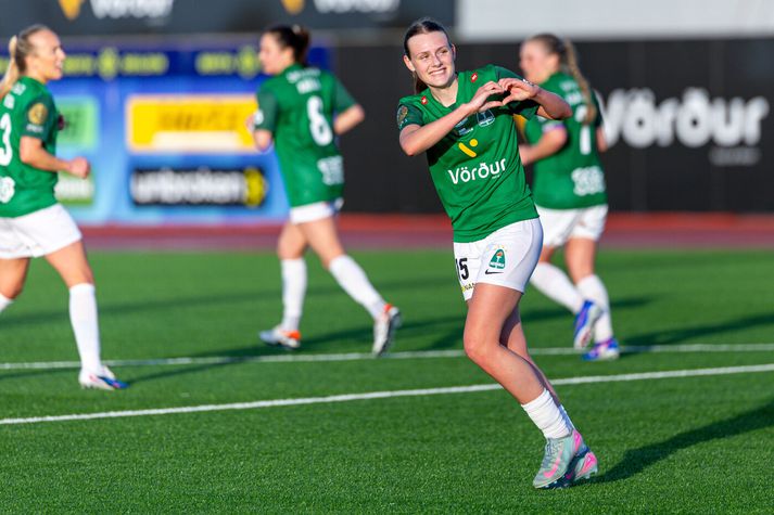 Edith Kristín Kristjánsdóttir var á skotskónum fyrir Breiðablik.