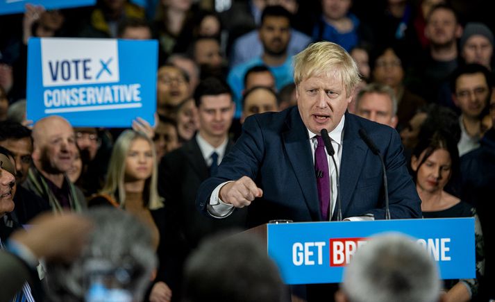 Boris Johnson, leiðtogi Íhaldsflokksins.