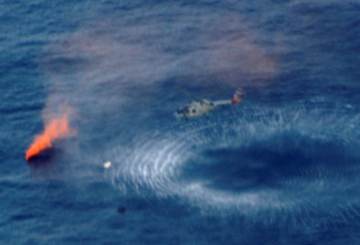 Frá leitinn af frönsku farþegaflugvélinni sem fórst fyrir rúmri viku.