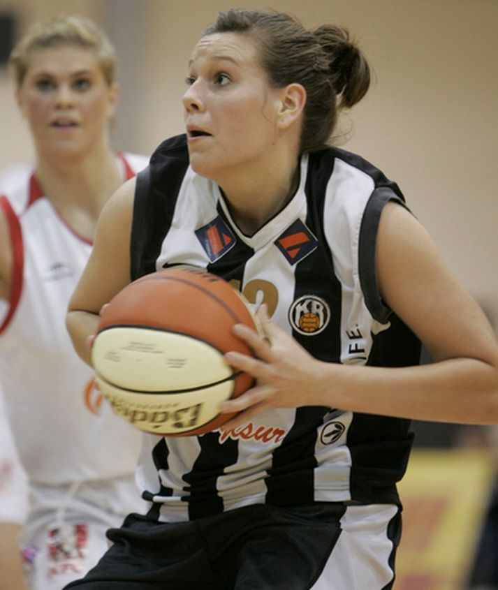 Sigrún Ámundadóttir hefur spilað vel fyrir KR í stóru leikjunum í vetur.