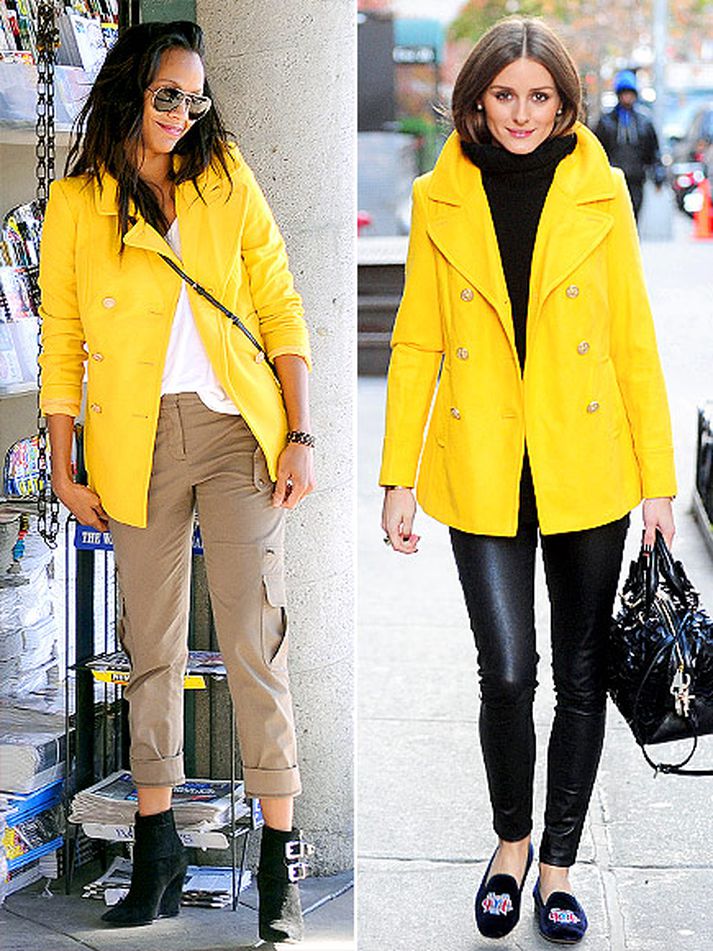 Какие куртки можно носить весной. Образы с желтым пуховиком. Лук с желтой курткой. Образы с желтой курткой.