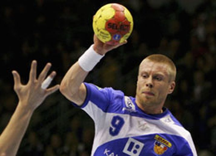 Guðjón Valur Sigurðsson skoraði sjö mörk gegn Þjóðverjum í dag.