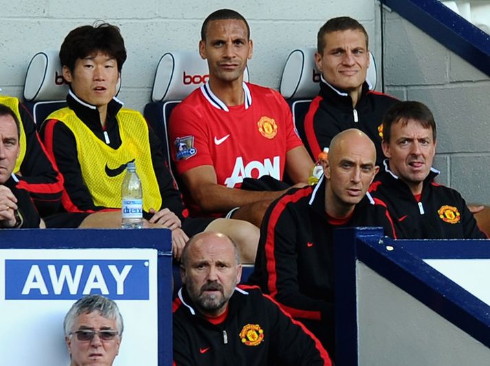 Rio Ferdinand og Nemanja Vidic meiddust báðir á móti West Bromwich Albion.