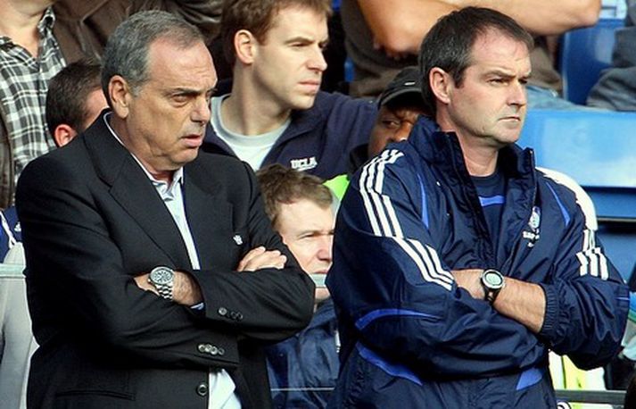 Steve Clark með nýja stjóranum, Avram Grant.