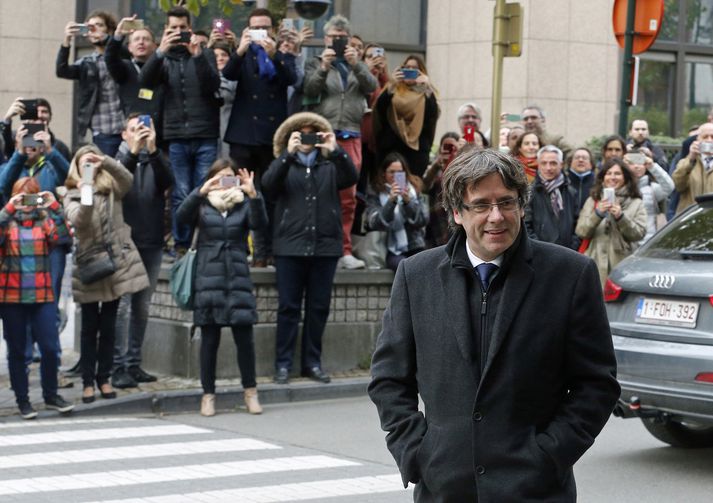 Carles Puigdemont, fyrrverandi forseti heimastjórnar Katalóníu, flúði til Belgíu í byrjun mánaðar.