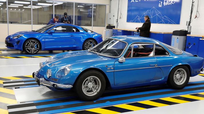 Renault Alpine A110 og sá gamli í forgrunni.