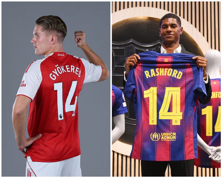 Viktor Gyökeres og Marcus Rashford völdu báðir treyjunúmer Thierry Henry en þeir eru ekki þeir einu.
