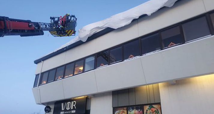 Frá aðgerðum slökkviliðs á Selfossi.