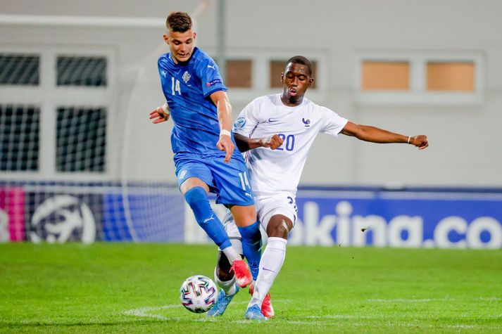 Brynjólfur Willumsson í landsleik með U21.