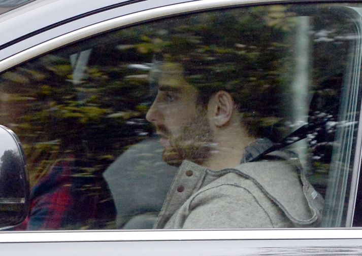 Ched Evans í bíl.