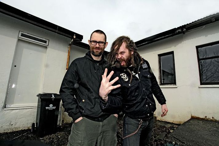 klárir í slaginn Björgvin Sigurðsson (til vinstri) og Aðalbjörn Tryggvason ætla ekkert að gefa eftir í kvöld.fréttablaðið/valli