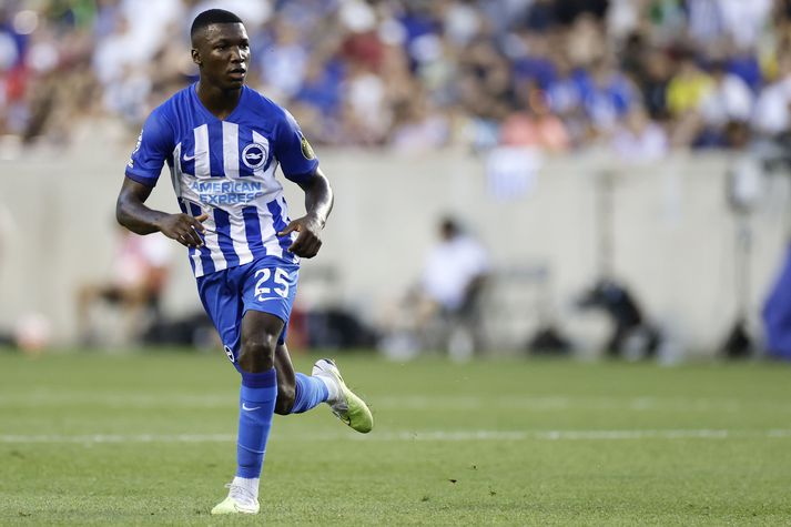  Moisés Caicedo í leik með Brighton & Hove Albion á undirbúningstímabilinu.