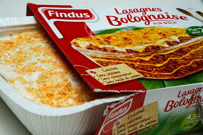 Hrossakjöt greindist ekki síst í frosnum unnum kjötvörum eins og lasagna.