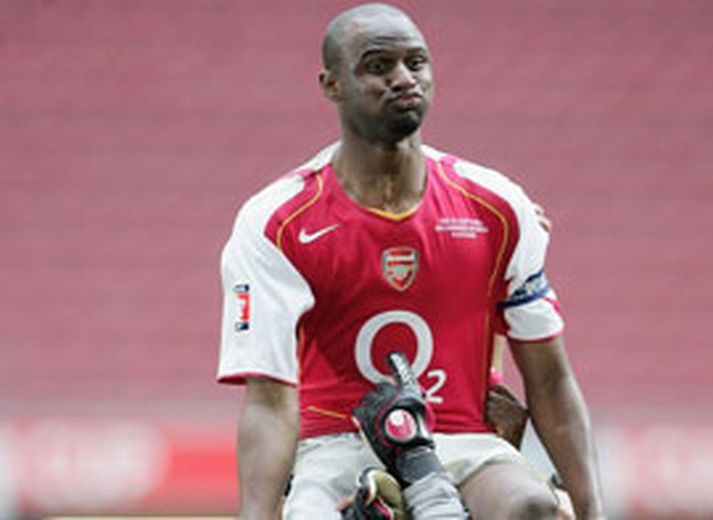 Patrick Vieira á góðri stundu með Arsenal.