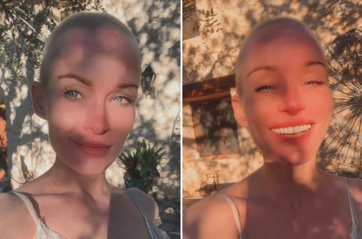 Þórunn Antonía sýnir fylgjendum sínum nýju hárgreiðsluna á Instagram.