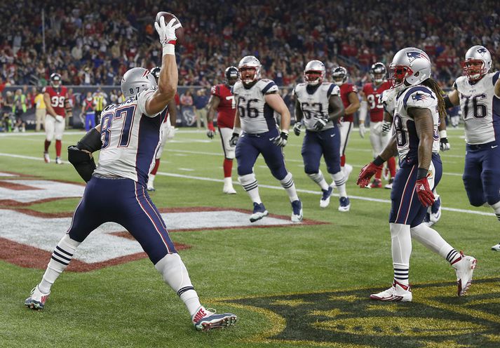 Gronkowski í kunnulegri stellingu.