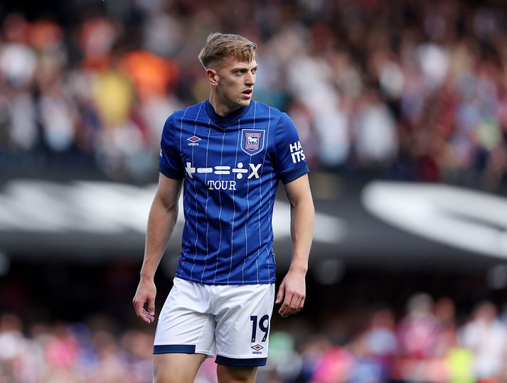 Liam Delap skoraði tólf mörk fyrir Ipswich í fallbaráttunni og þykir líklegur til að vera valinn besti ungi leikmaður ensku úrvalsdeildarinnar. 