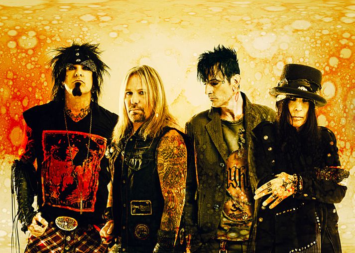 Nikki Sixx, Tommy Lee, Vince Neil og Mick Mars.