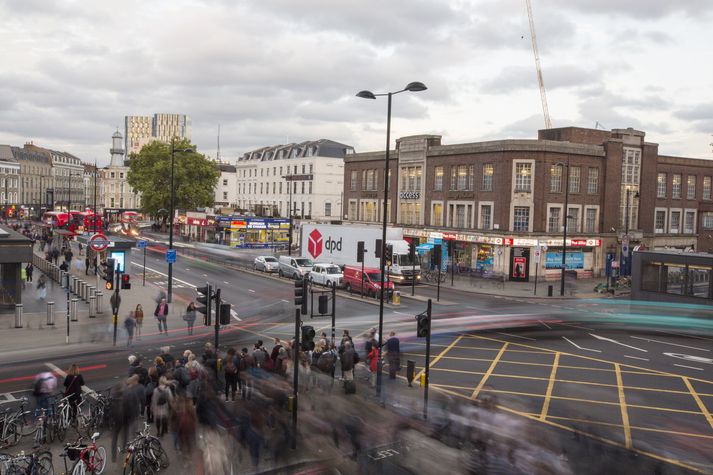 Frá Euston Road í norðurhluta London. Myndin tengist fréttinni ekki beint.