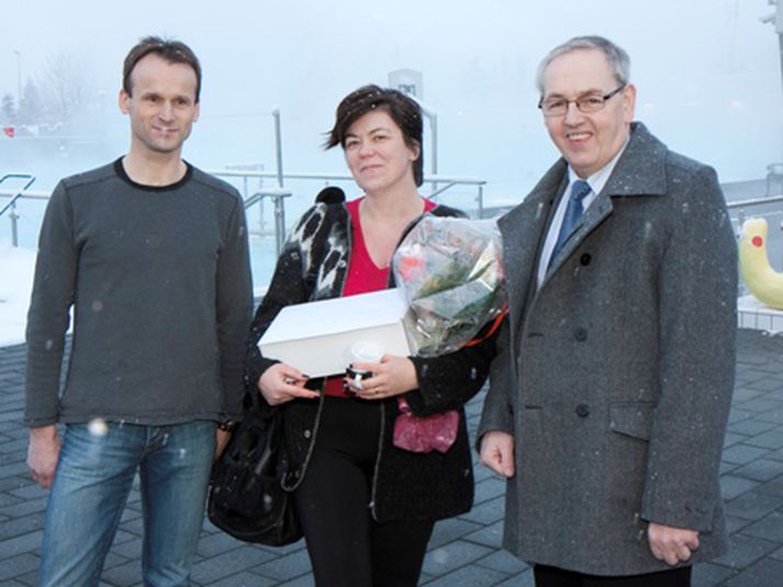 Jakob Þorsteinsson, María Níelsdóttir og Gunnsteinn Sigurðsson.