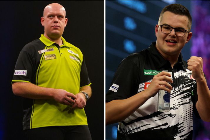 Gian van Veen lítur mikið upp til Michael van Gerwen. 