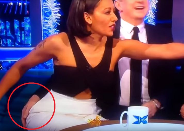 Mel B stöðvaði að endingu viðtalið og byrsti sig við Walsh.