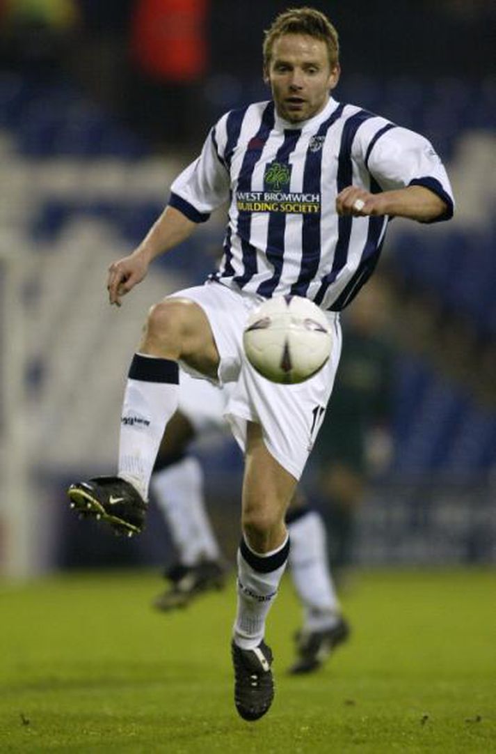 Lárus Orri í leik með West Bromwich Albion árið 2003.