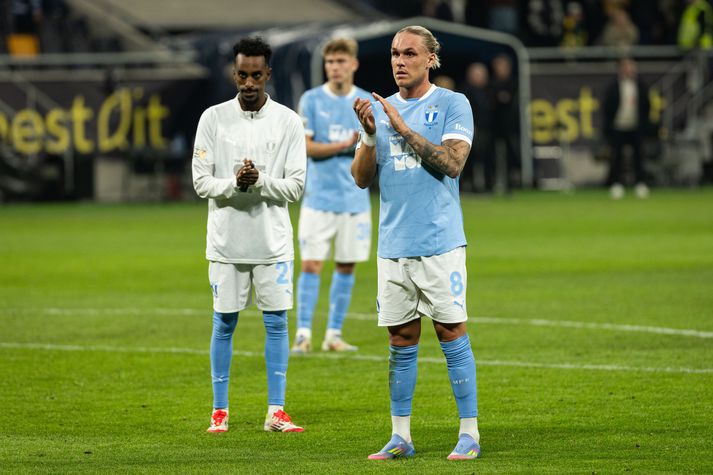 Arnór Sigurðsson kom inn af varamannabekk Malmö í framlengingu en tók ekki vítaspyrnu. 