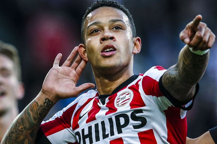 Memphis Depay spilar með United á næstu leiktíð.