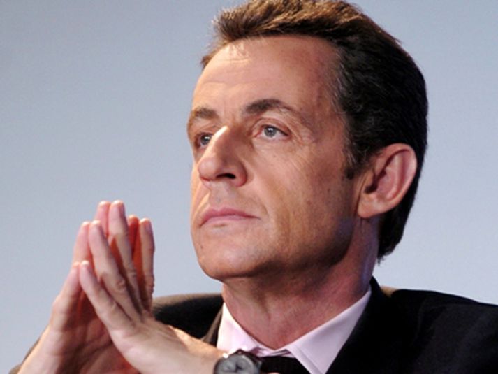 Nicolas Sarkozy forseti Frakklands.