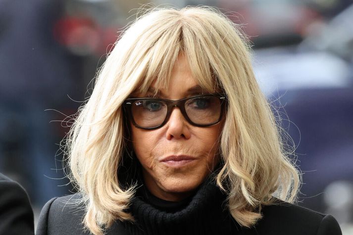 Forsetafrúin Brigitte Macron vissi ekki þegar hún lét ummælin falla að þau myndu nást á myndband.