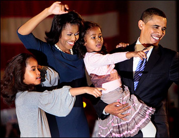 Obama-fjölskyldan.