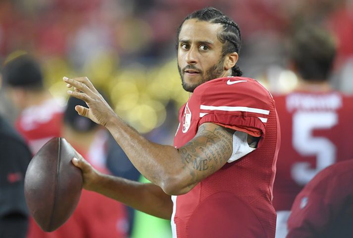 Kaepernick er einn umtalaðasti íþróttamaður Bandaríkjanna.