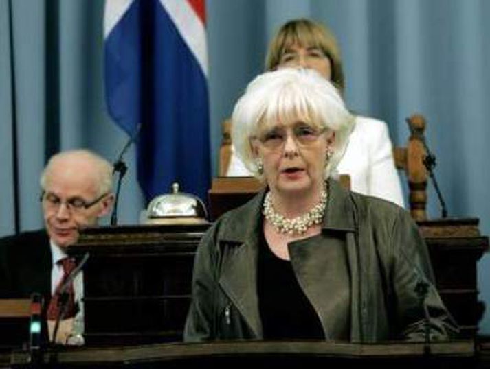 Jóhanna Sigurðardóttir forsætisráðherra.