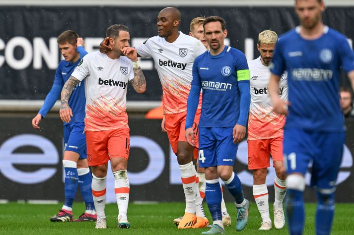 Danny Ings skoraði mark West Ham í dag.