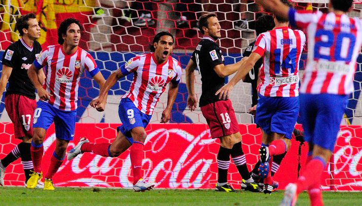 Falcao fagnar einu marka sinna í kvöld.