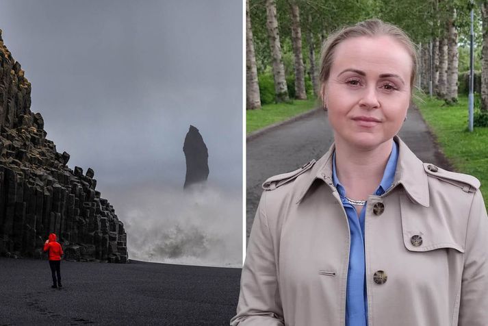 Íris Guðnadóttir er einn landeigenda við Reynisfjöru.