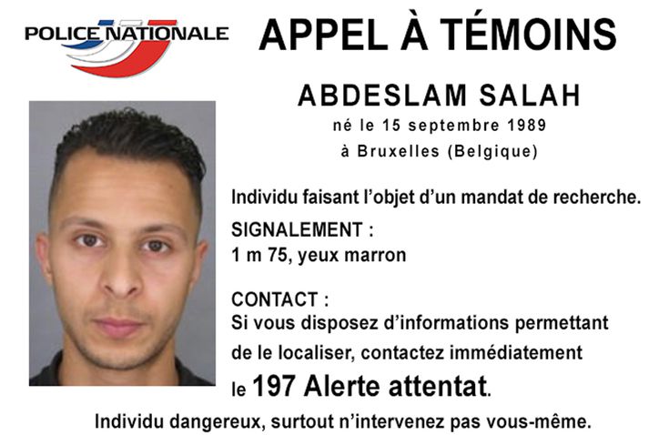 Salah Abdeslam, sem er grunaður um aðild að árásunum í París á föstudaginn.