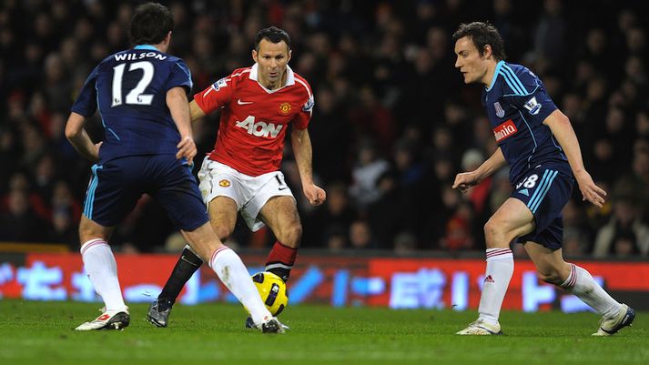 Giggs í leik með Manchester United.