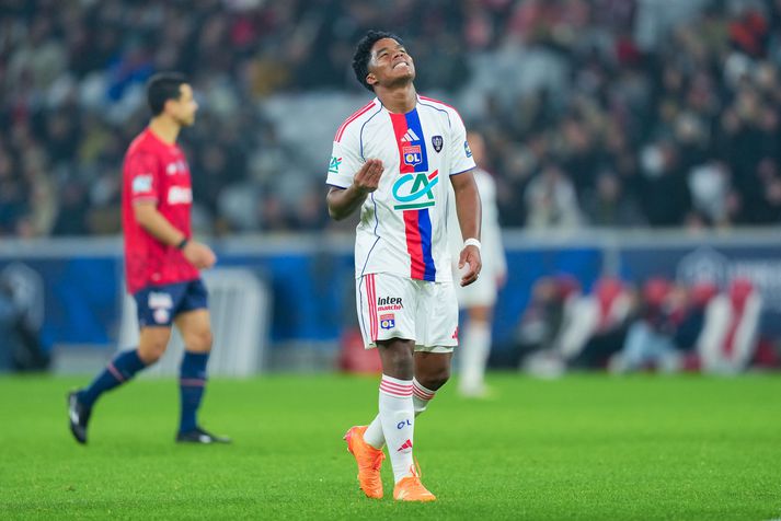 Brasilíumaðurinn ungi Endrick var maður leiksins í sigri Lyon á Evrópumeisturunum.