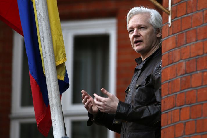 Julian Assange, stofnandi Wikileaks, hefur búið í sendiráði Ekvador í London í fimm og hálft ár.