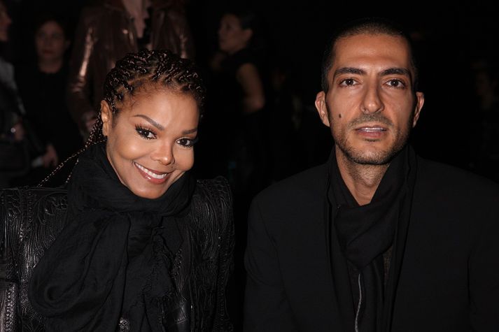 Nýbökuðu foreldrarnir Janet Jackson og Wissam Al Mana