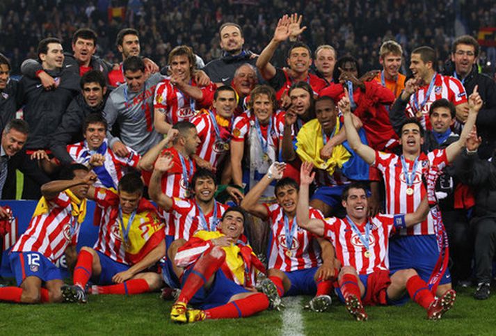 Evrópumeistarar Atletico Madrid.
