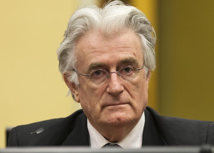 Radovan Karadzic var forseti Bosníu-Serba á tíunda áratugnum.